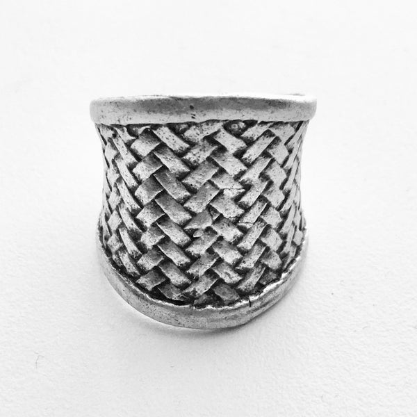 BANDE DE VAGABONDS WOVEN PATTERN RING
