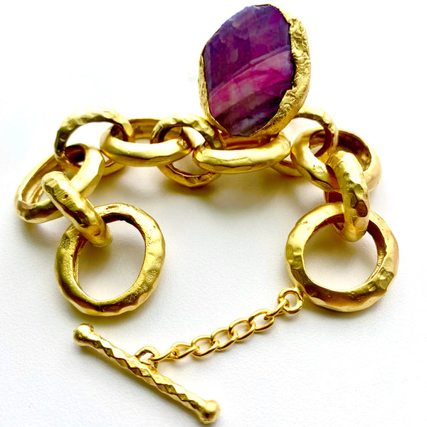 TURKISH BRASS CHAIN LINK BRACELET