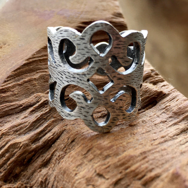 BDV ADJUSTABLE SMALL METAL LACE RING