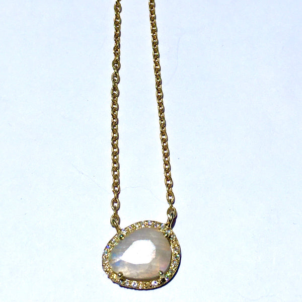 Rainbow Moonstone Necklace