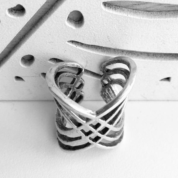 MULTI CRISS CROSS TURKISH METAL RING
