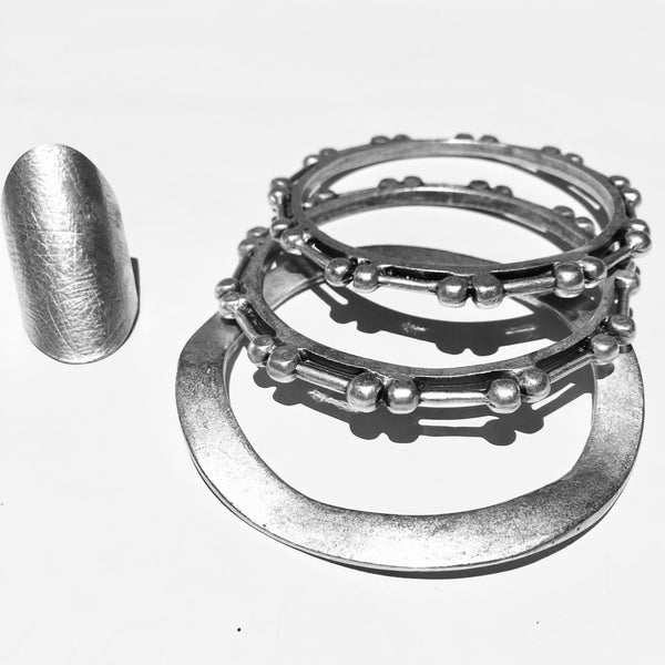 B.D.V. Large Turkish minimalist smooth adjustable ring