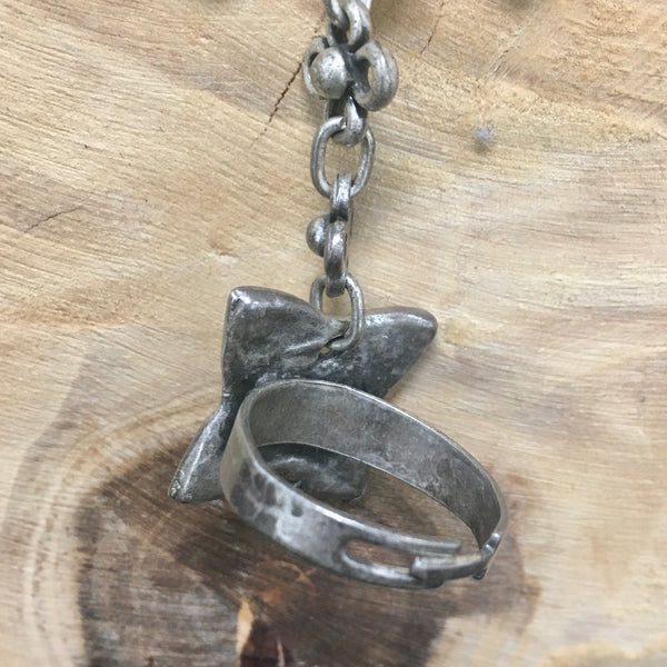 BDV Hand Harness  -  Ring + Bracelet Chain-mail hand piece