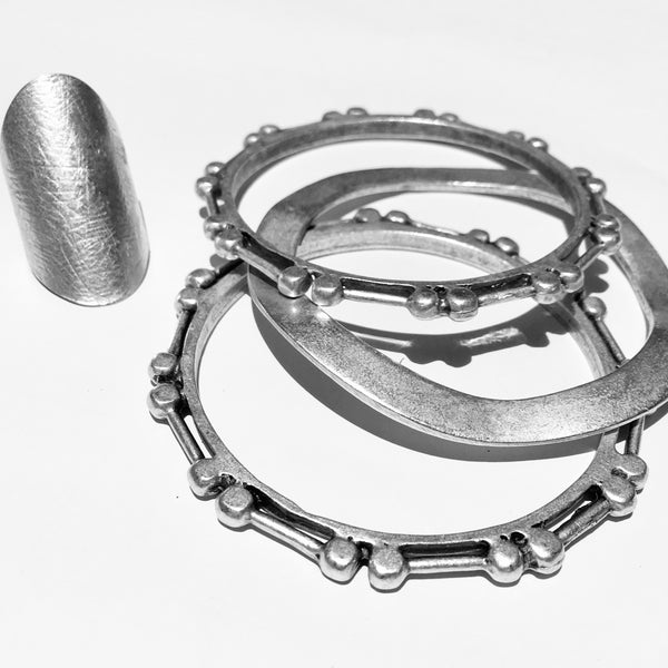 B.D.V. Large Turkish minimalist smooth adjustable ring